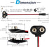 CHANZON UL Wires 9v Battery Connector Plug Arduino Battery Power Leather Clip with Center Positive 2.1mm x 5.5mm Male 5 Pack Jack T-Type for Ardui...