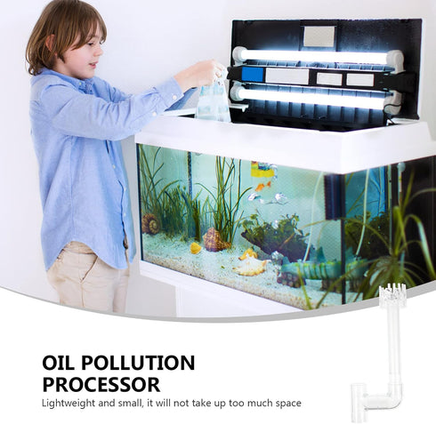 POPETPOP Filtro para Pecera Aquarium Surface Protein Skimmer Aquarium Skimmer Pipe Aquarium Oil Skimmer Lily Pipe Inflow Aquarium Surface Filter f...