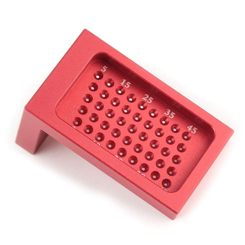 T Type Scribe Sign Measuring Tool, Calibration Ruler Red Woodworking T Type Aluminum Alloy Scribe Sign Measuring Tool, Ruler...