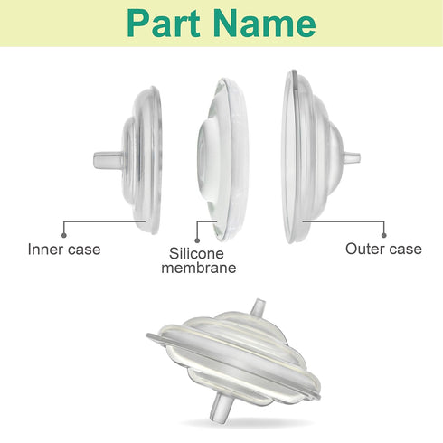 Maymom Backflow Protector Compatible with Spectra S2 S1, 9 Plus Breastpumps with Bonus Flange Adapters. Replacement Spectra Pump Parts Backflow Pr...
