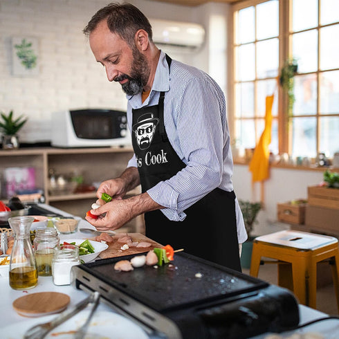 Aprons for Men, Mens Apron, Funny Aprons for Men, Chef cooking apron, Chef Aprons Grilling Gifts, Husband Birthday Gift, Gifts for Husband, Father...
