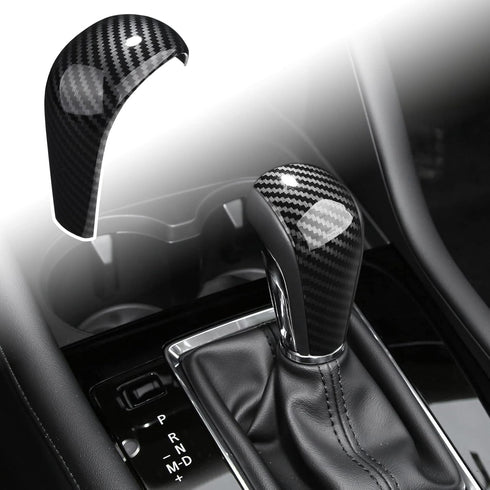 for Mazda 3 CX-30 2024 2023 2022 2021 2020 for Mazda CX-50 2024 2023 Accessories Sporty Car Auto Gears Panel Gear Shift Knob Cover Trim Cap -Carbo...