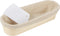ANPHSIN 13" Banneton Bread Proofing Basket - Sourdough Basket Loaf Brotform, Oval Dough Rising Bowl with Liner for Homemade Bread Making Baking Su...