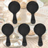 5 Pack of Stainless Steel Mini Spoons - Ice Cream Spoon Short Handle, Perfect for Condiments, Desserts, Tea, Coffee - Black Spoons...