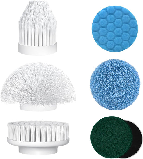 Replaceable Brush Heads Set for Model ECB 881, 7 Pcs, Replacement Heads for Kecoreay Power Shower Scrubber...