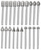 6mm Diamond Drill Grinding Bit Set, 1/8 Shank Stone Carving Set Diamond Burr Bits for Stone Ceramic Carving, Grinding, Polishing, Engraving, Sandi...