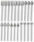 6mm Diamond Drill Grinding Bit Set, 1/8 Shank Stone Carving Set Diamond Burr Bits for Stone Ceramic Carving, Grinding, Polishing, Engraving, Sandi...