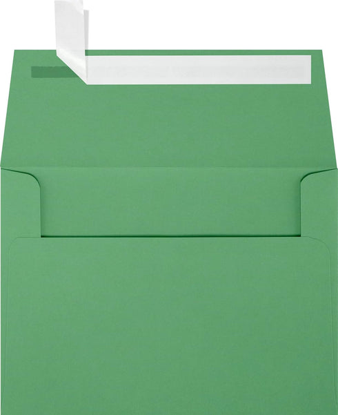 LUXPaper A6 Invitation Envelopes | Peel & Press | 4 3/4" x 6 1/2" | Holiday Green | 80lb. Text | 50 Qty...