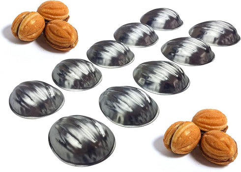 Sweet Russian Oreshki Pastry Cookie Nutlets 100 pcs Metal Mold Forms ??????...