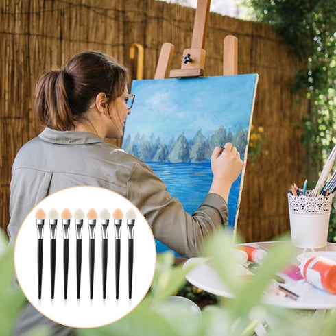 24 Pcs Sponge Applicators,Small Sponge Painting Brushes Detailed Ink Paints Blending Brushes for Pastel Artist Painting Pastels, DIY Scrapbooking ...