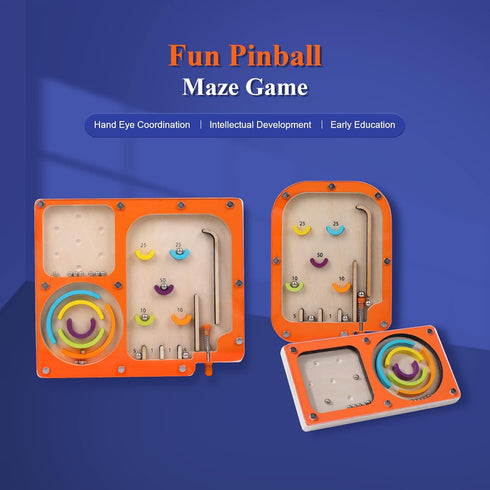 WODI Marble Maze Marbles for Kids Montessori Toys for 3+ Pinball Machine Game Preschool Toys Educational Toys Toddler Activities Learning Resource...