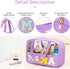 Chenille Letter Patch Clear Makeup Bag, Preppy Nylon Makeup Bag with Handle and Zipper, Waterproof Large Clear Travel Toiletry Bag Storage Bag for...