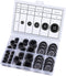 100 Pcs Premium Mixed Resin Sewing Buttons, ONLYWEE Eco-Friendly 4-Hole Craft Buttons, 5 Sizes of Black Buttons Suitable for Sewing, DIY and Holid...