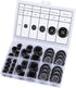 100 Pcs Premium Mixed Resin Sewing Buttons, ONLYWEE Eco-Friendly 4-Hole Craft Buttons, 5 Sizes of Black Buttons Suitable for Sewing, DIY and Holid...