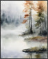 Posterizer 1 pcs- trees and jungle-nature scene style 6-Landscape & Nature Art-Floral Botanical Art- Decor for Home & Office- unframed wall art...