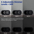 uscce Small Digital Clock for Bedroom: 6 Dimmable Brightness 4 Alarm Volume - Plug in Clock with Easy Operation for Bedside Desk...