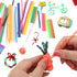 500 Piece Wax Craft Sticks for Kids - 13 Colors, Non-Toxic Wax String, Kid Bendable Sticky Sticks for Art Supplies, Crafts, DIY School Project...