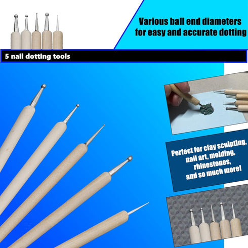 E6000 Plus Adhesive Bundle: 1.9 fl oz Tube with 10 Snip Tip Applicators, Set of 5 Plastic Spreader Tools and Set of 5 Nail Dotting Tools - Double-...
