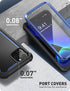 i-Blason Ares Case for iPhone 11 Pro Max 2019 Release, Dual Layer Rugged Clear Bumper Case with Built-in Screen Protector (Blue)...
