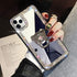 LUVI Compatible with iPhone 12 Pro Max Diamond Glitter Case Makeup Mirror with Ring Holder Kickstand Stand Bling Rhinestone Crystal Cute for Women...