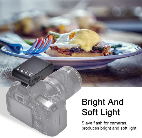Camera Flash Speedlite for DSLR Cameras, Portable Mini Digital Hot Shoe Mount Flashlight Built in Digital Slave and Auto Pre Flash Sensor, Hot Sho...