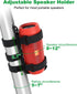GOFORWILD Portable Speaker Mount, Waterproof Speaker Strap for Bluetooth Wireless Speakers, Compatible with Golf Cart Railing/Bike/Moto/Boat/ATV,B...