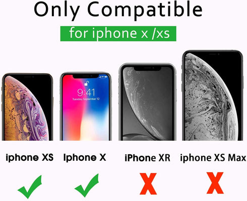 Telaso iPhone X Case, iPhone Xs Phone Case Compatible with Magsafe Wireless Charging Translucent Matte Back Slim Shockproof Anti-Scratch Anti-Yell...