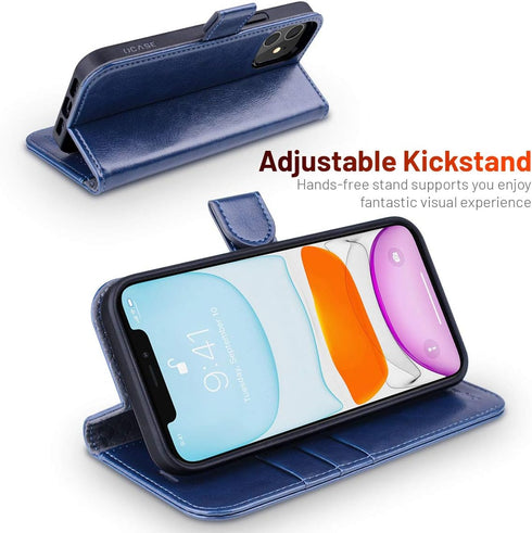 OCASE Compatible with iPhone 12 Case/Compatible with iPhone 12 Pro Wallet Case, PU Leather Flip Case with Card Holders RFID Blocking Kickstand Pho...