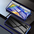 Jonwelsy Compatible with Samsun Galaxy Note 10+ 5G (6.8 inch) Case, 360 Degree Front and Back Transparent Tempered Glass Cover, Strong Magnetic Ad...