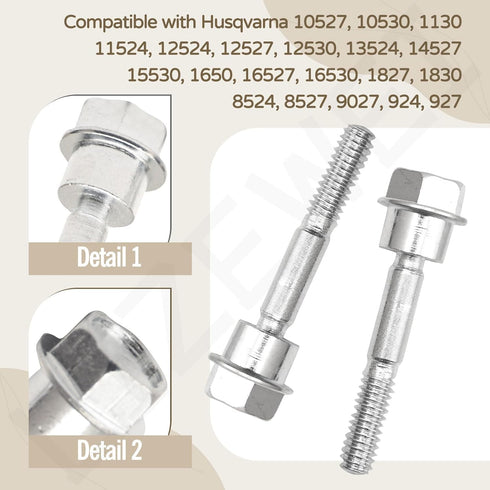 12 Pcs 580790401 Snow Throwers Shear Bolts and Nuts for Husqvarna/AYP 539976978, 595086601 588077502 2 Stage Snow Blowers 570XP 575XP...