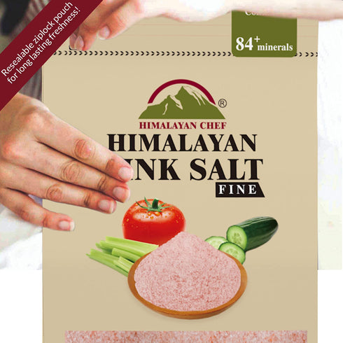 Himalayan Chef Pink Salt Fine, 2 Pounds (Pack of 1)...