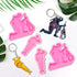64Pcs Resin Molds Silicone Kit, 4pcs Shiny Glossy Soldier Shape Silicone Molds for Resin Epoxy Casting Molds, Keychains, Jump Ring for DIY Keychai...