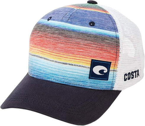 Costa Del Mar mens Costa Baja Stripe Trucker...