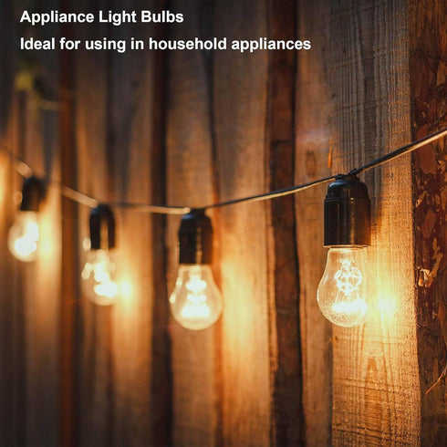 Oven Light Bulb 40 Watt Appliance Light Bulb, High Temperature 300 Degree Resistant Appliance Bulb for Oven, Stove, Refrigerator, Microwave Range ...
