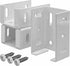 Heavy Duty Aluminum Fence Bracket for Vinyl Fencing Panel to Post Connection, Metal Replacement for 2.75in Plastic Brackets, Fits 2-3/4" Rails, 4 ...