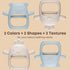2 Packs Baby Teething Toys Silicone Teething Mittens for Infants 3 Months+, Never Drop & Easy to Hold Teethers, Helps Soothing Gums & Sucking Need...