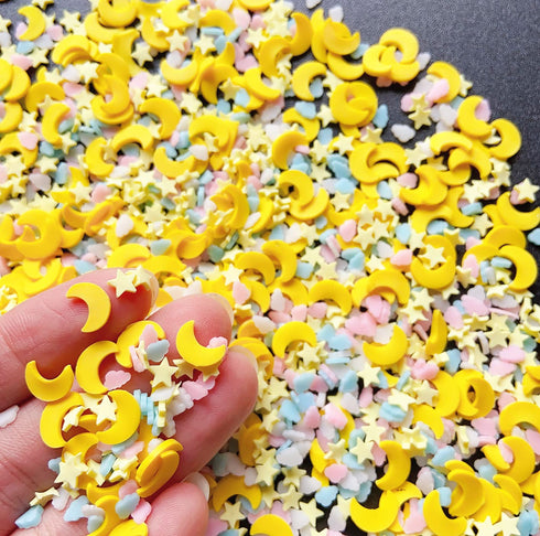 EHOPE 50g Fake Sprinkles Resin Sprinkles Fake Candy Sprinkles Clay Sprinkles Polymer Sprinkles Polymer Clay Slices for Nail Art DIY Crafts Cake Ph...