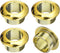uxcell 4Pcs Cable Hole Cover, 12/32 inch(18mm) ABS Office Desk Cable Wire Cord Grommet Cable Cord Organizer for Office Desktop Wire, Gold...