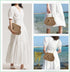 Straw Clutch Purses for Women, Dumpling Woven Crossbody Bag, Summer Straw Handbags Beach Purse...