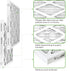 10x10x1 AC Furnace Air Filter, MPR 600, MERV 8 Pleated HVAC AC Filter, 2 Pack (exact dimensions 9.81x9.81x0.81 inch)...