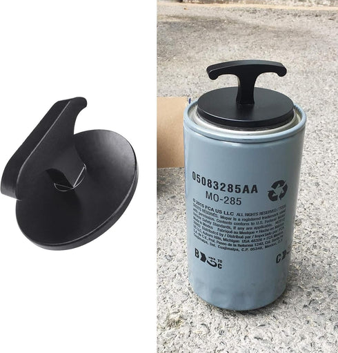 Pack-1 Car Oil Filter Plug Cap, T Shape Handle Sealing Cover, Aluminum Alloy Closing Tool Replacement, Compatible with 2013-2018 RAM 2500 3500 Cum...