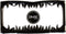 DMSE Universal Metal Shark Tooth Teeth Jaws License Plate Frame Cool Design for Any Vehicle (Black Sharks Tooth)...
