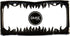 DMSE Universal Metal Shark Tooth Teeth Jaws License Plate Frame Cool Design for Any Vehicle (Black Sharks Tooth)...
