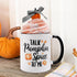 Fall Gift Box Set with Pumpkin Spice Latte Mug And Crew Socks Cake for Her Woman Wife Friends Mother Aunt Funny Present Baskets Autumn Holiday Sou...