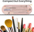 Travel Makeup Brush Holder, Magnetic Anti-fall Out Silicon Portable Cosmetic Face Spacious Brushes Holder, Skinsoft and Sleek Makeup Tools Organiz...