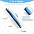 Dog Grooming Brush and Metal Comb, Undercoat Rake for Dogs Grooming Supplies Dematting Deshedding Brush comb for Shedding (Blue)...