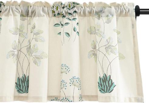 VOGOL Herbs Printed Valances for Windows Rod Pocket Window Valance for Kitchen Living Room, 52 x 18 Inches, One Panel...