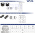 DRRI DRRI WS16 ?16mm 2pin 3pin 4 pin 5pin 6pin 7pin 9pin Metal Square Flange Panel Mount Aviation Cable Connector (2pin)...