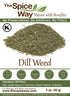 The Spice Way Dill Weed - seeds for pickling, vegetables, pasta, salads and soups. 3 oz...