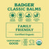 Badger Aromatic Chest Rub, 100% Organic Vaporub w/Eucalyptus & Lavender Essential Oils to Clear & Soothe, All-Natural Chest Congestion Relief for ...